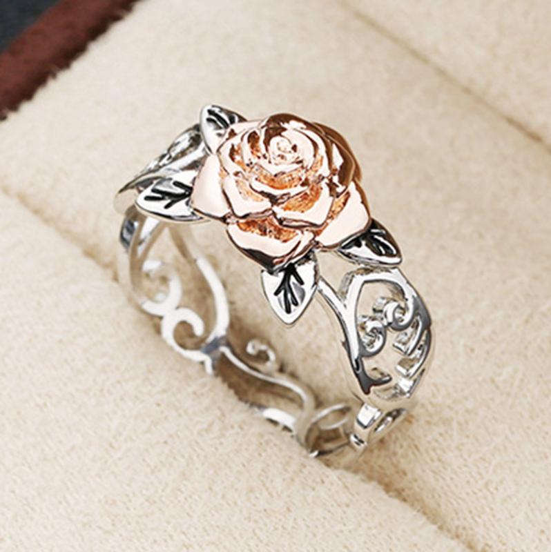 Fashion Rose Flower Rings for Women Hallowing Out Metal Ring Rose Gold&Silver Color Engagement Jewelry Gifts Dropshipping
Fashion Rose Flower Rings for Women Hallowing Out Metal Ring Rose Gold&Silver Color Engagement Jewelry Gifts Dropshipping