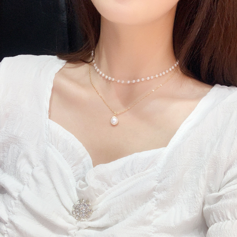 Sweet Temperament Double Layer Pearl Collarbone Necklace Charming Women's Choker Chain Pendant Female Fashion Jewelry Gifts
Sweet Temperament Double Layer Pearl Collarbone Necklace Charming Women's Choker Chain Pendant Female Fashion Jewelry Gifts
