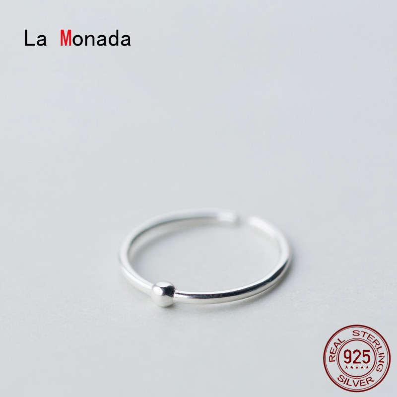 La Monada Women Ring 925 Sterling Silver Minimalist Rings For Women 925 Silver Fine Jewerly Rings Woman Resizable Litter Finger
La Monada Women Ring 925 Sterling Silver Minimalist Rings For Women 925 Silver Fine Jewerly Rings Woman Resizable Litter Finger