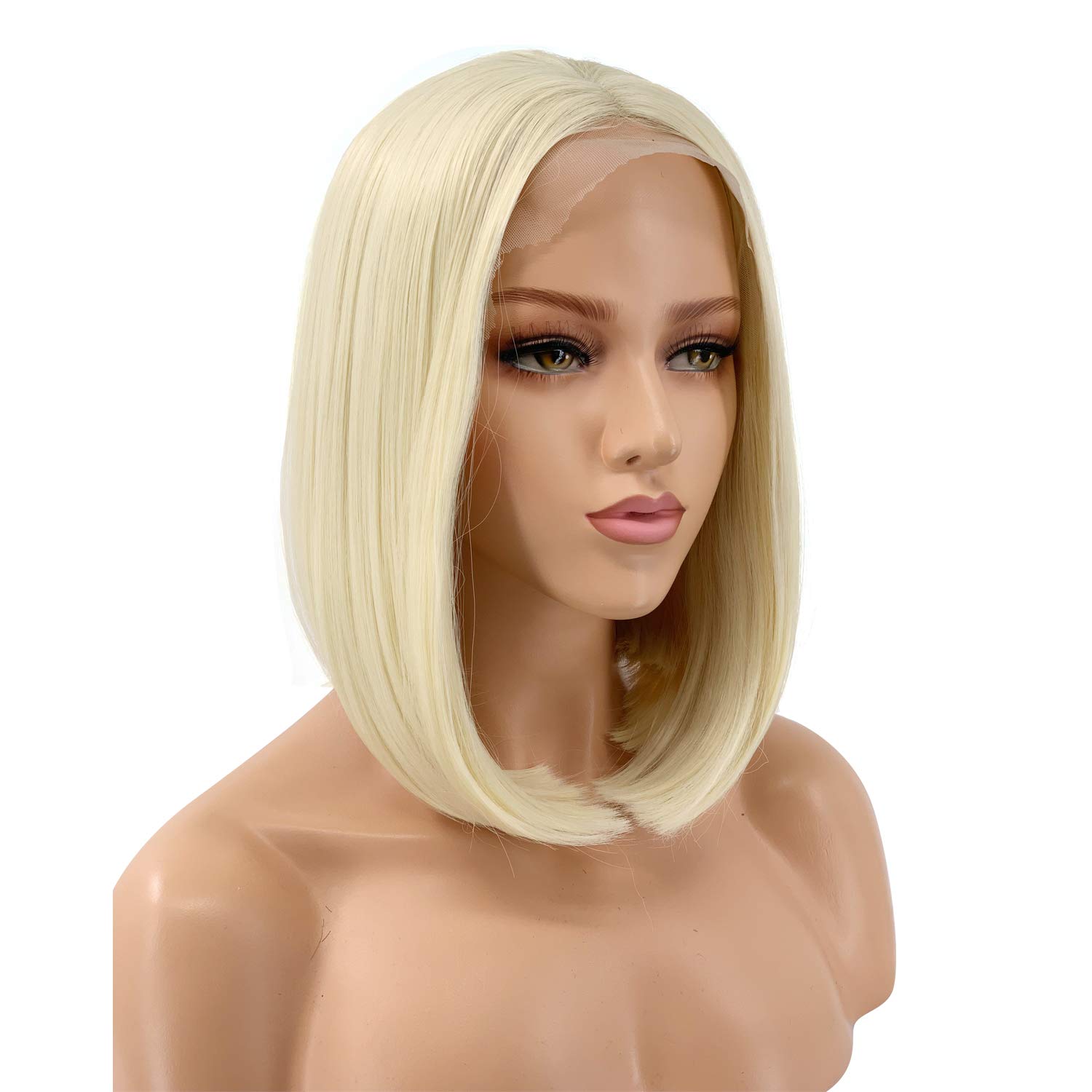 Lace Front Wigs black Bob Wig Short Ginger Wig Natural Straight Synthetic Full Wig for Women
