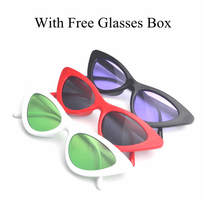 MINCL/cat eye vintage sunglasses women top fashion white sexy cat eye sunglasses for women black red lens UV400 with box FML
MINCL/cat eye vintage sunglasses women top fashion white sexy cat eye sunglasses for women black red lens UV400 with box FML