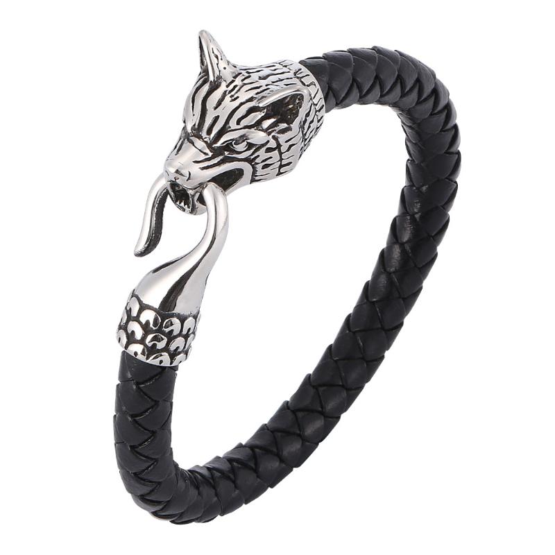 Bracelet Fashion Wolf's Head Leather Woven Rope Simple and Elegant Accessories Top Grade Delicate High Quality Accessories Charm
Bracelet Fashion Wolf's Head Leather Woven Rope Simple and Elegant Accessories Top Grade Delicate High Quality Accessories Charm