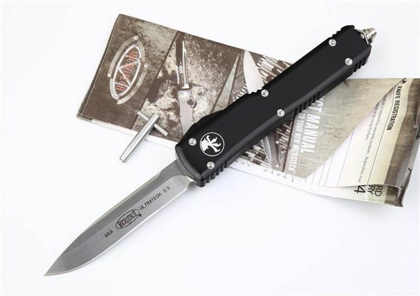 Microtech Ultratech UTX-85 UT85 UTX70 D/A out the front Auto Knife (CNC D2 steel 3.4" satin ) 6061-T6 aluminum handle EDC Pocket knives
Microtech Ultratech UTX-85 UT85 UTX70 D/A out the front Auto Knife (CNC D2 steel 3.4" satin ) 6061-T6 aluminum handle EDC Pocket knives