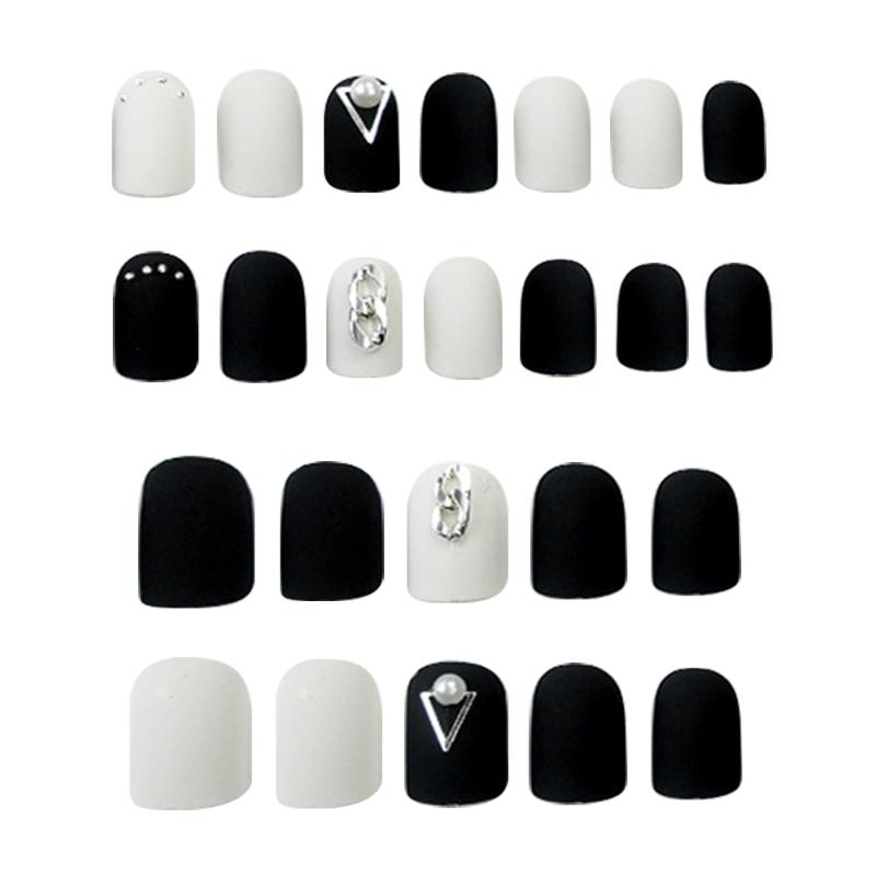 ELECOOL 24pcs Matte False nails Black Nailing With Glue fake nail Artificial Board DIY Tool Nail Art Accessories faux ongles, As picture
ELECOOL 24pcs Matte False nails Black Nailing With Glue fake nail Artificial Board DIY Tool Nail Art Accessories faux ongles, As picture