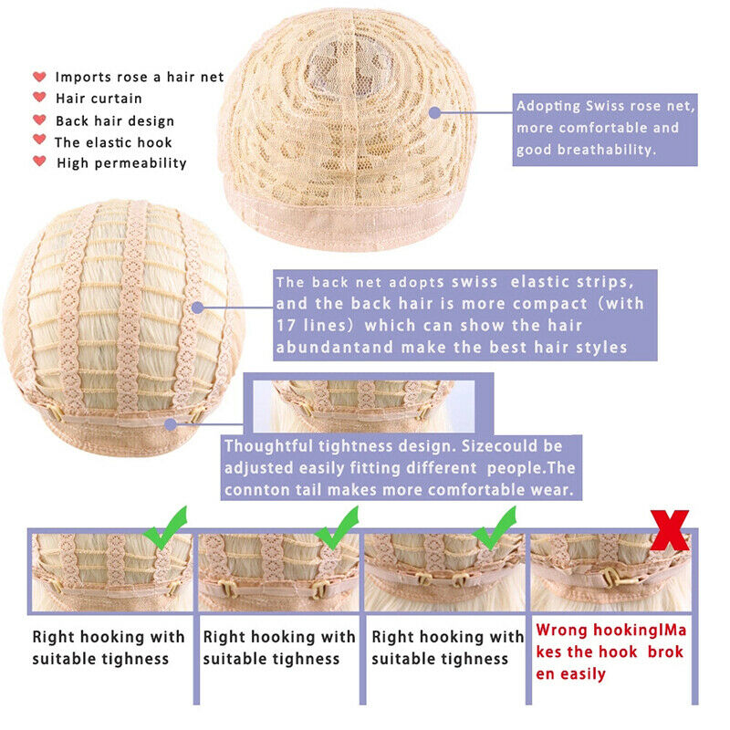 Women Long Curly Hair Full With Bang Synthetic Wavy Cosplay Party Halloween Gift