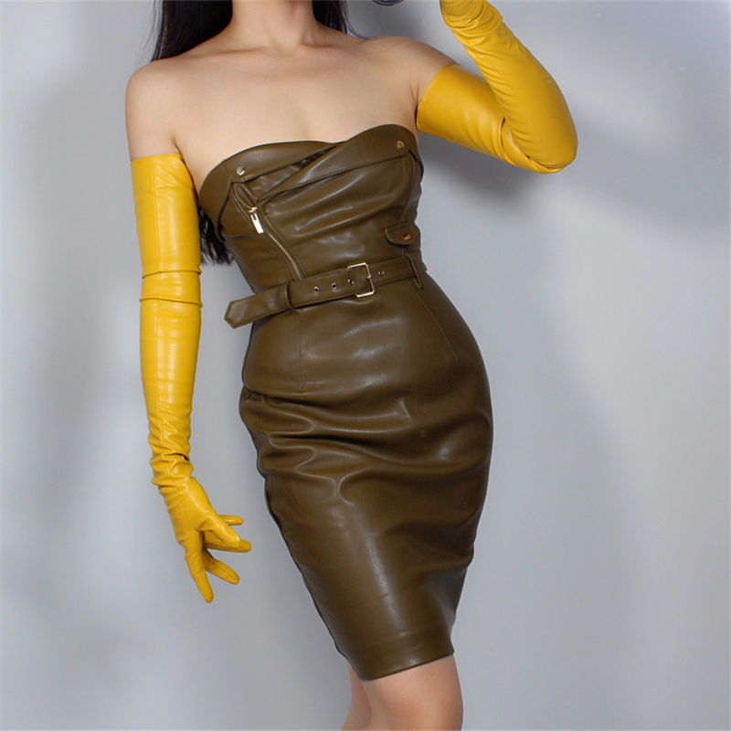 Extra Long Leather Gloves 70cm Long Section Emulation Leather Imitation Sheepskin Warm Ginger Yellow Bright Yellow Female WPU127
Extra Long Leather Gloves 70cm Long Section Emulation Leather Imitation Sheepskin Warm Ginger Yellow Bright Yellow Female WPU127