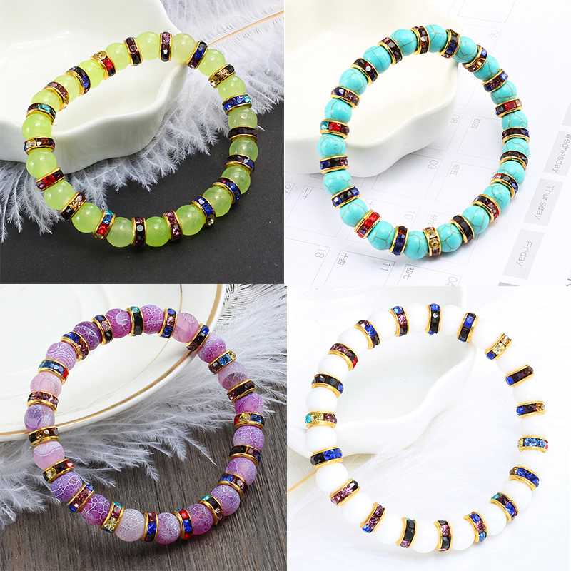 9 Colors Charm Natural Stone Beaded Colorful Circle Stretch Bracelet Women Distance Bracelets Bangles Yoga Fashion Jewelry Gifts
9 Colors Charm Natural Stone Beaded Colorful Circle Stretch Bracelet Women Distance Bracelets Bangles Yoga Fashion Jewelry Gifts