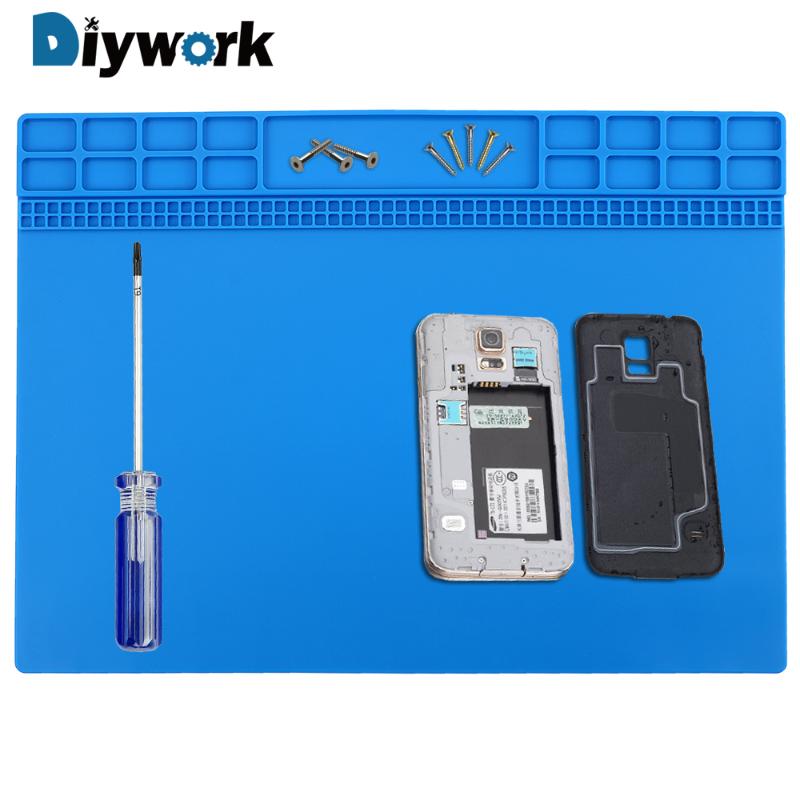 DIYWORK 1PC 34.5x24.5cm Heat Insulation Pad Screw Storage Mat Maintenance Platform Silicone Anti-static Soldering Repair Station
DIYWORK 1PC 34.5x24.5cm Heat Insulation Pad Screw Storage Mat Maintenance Platform Silicone Anti-static Soldering Repair Station