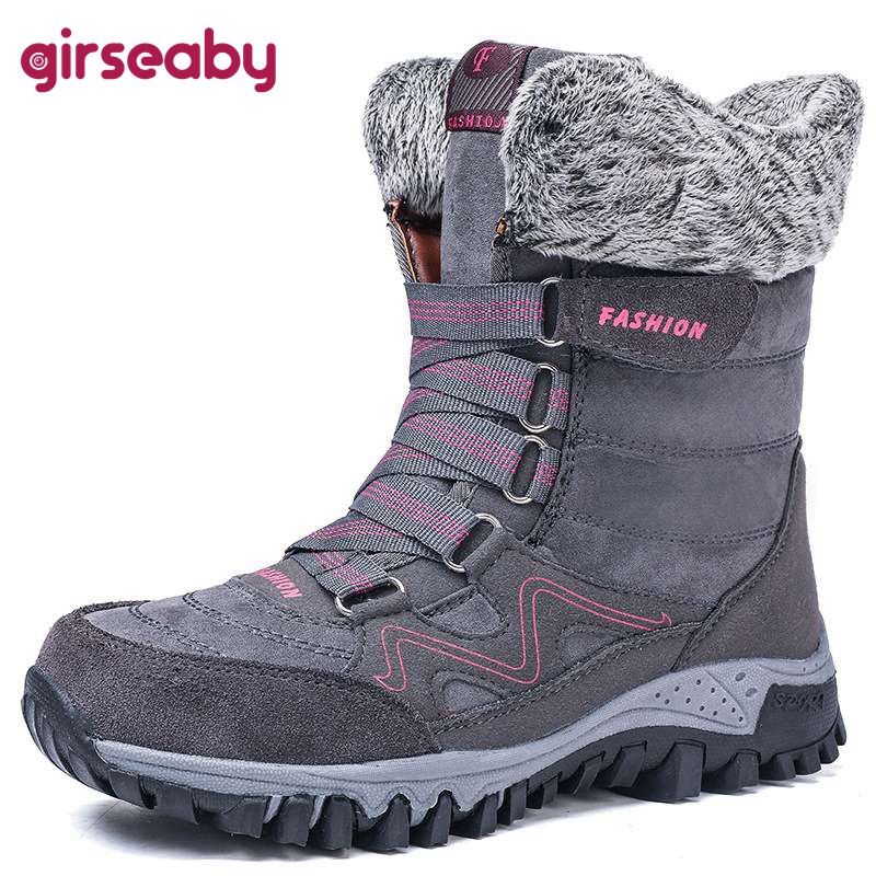 Girseaby anti-slip winter ankle boots for women low heels warm plush snow boots cross tied casual footwear botas high top mother, Grey ql1812
Girseaby anti-slip winter ankle boots for women low heels warm plush snow boots cross tied casual footwear botas high top mother, Grey ql1812