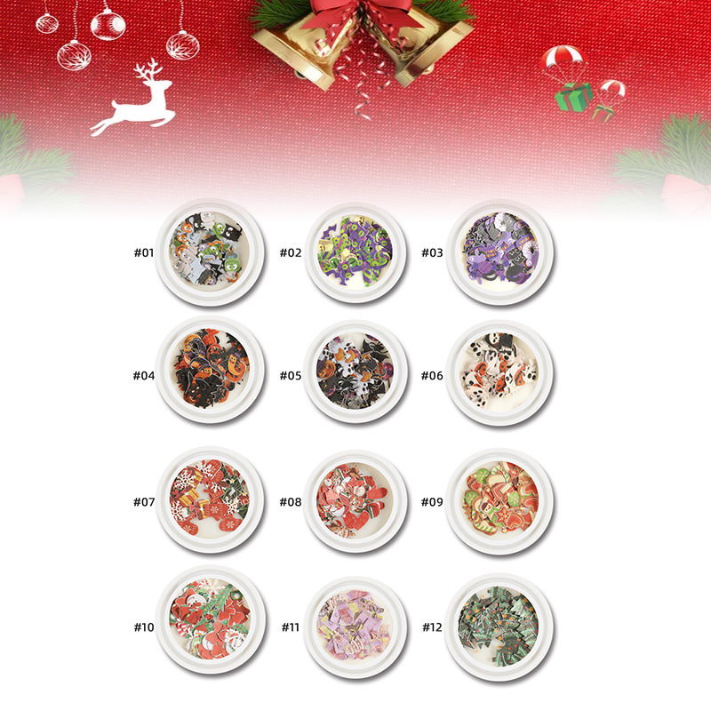 New Nail Art Halloween Nail Sticker Christmas Wood Pulp Piece Santa Snowflake Pumpkin Ghost Art Ornament, White 
New Nail Art Halloween Nail Sticker Christmas Wood Pulp Piece Santa Snowflake Pumpkin Ghost Art Ornament, White