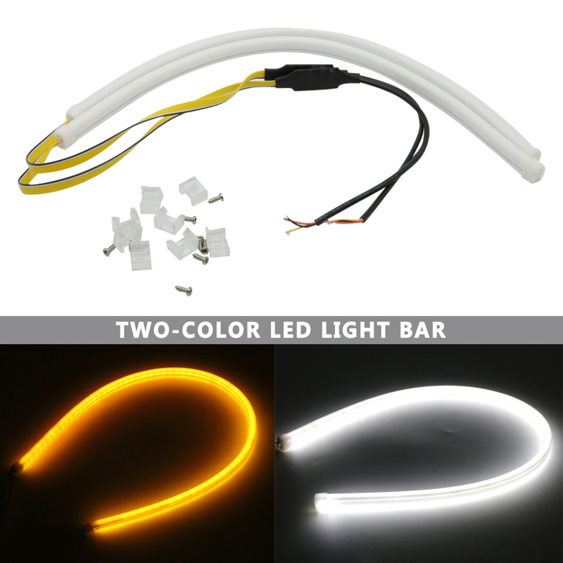 45/60cm Car Flowing DRL Flexible LED Tube Strip Daytime Running Light Turn Signal FOR Creta Tucson Solaris i30 ix35 Kia, As pic
45/60cm Car Flowing DRL Flexible LED Tube Strip Daytime Running Light Turn Signal FOR Creta Tucson Solaris i30 ix35 Kia, As pic