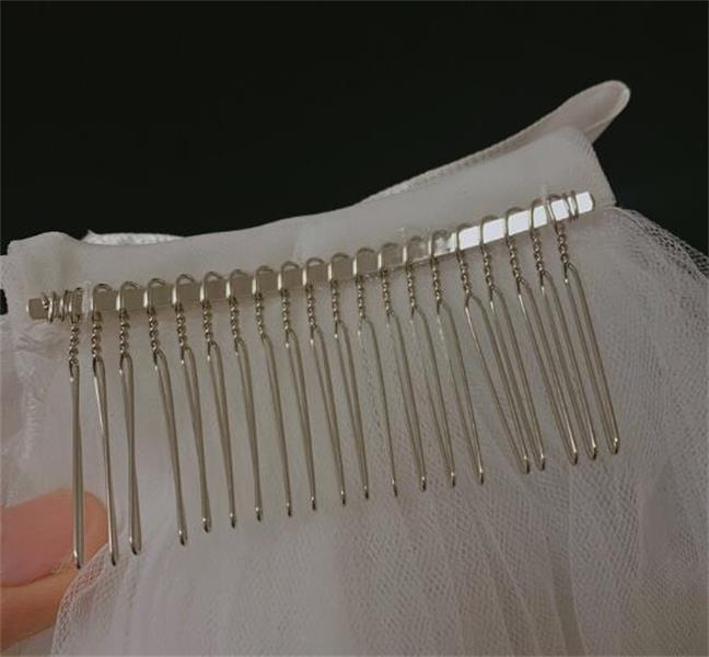 2020 Best Selling Cheap Wedding Veils Short Length Four Layer Beaded Veil Veu De Noiva Wedding Veil