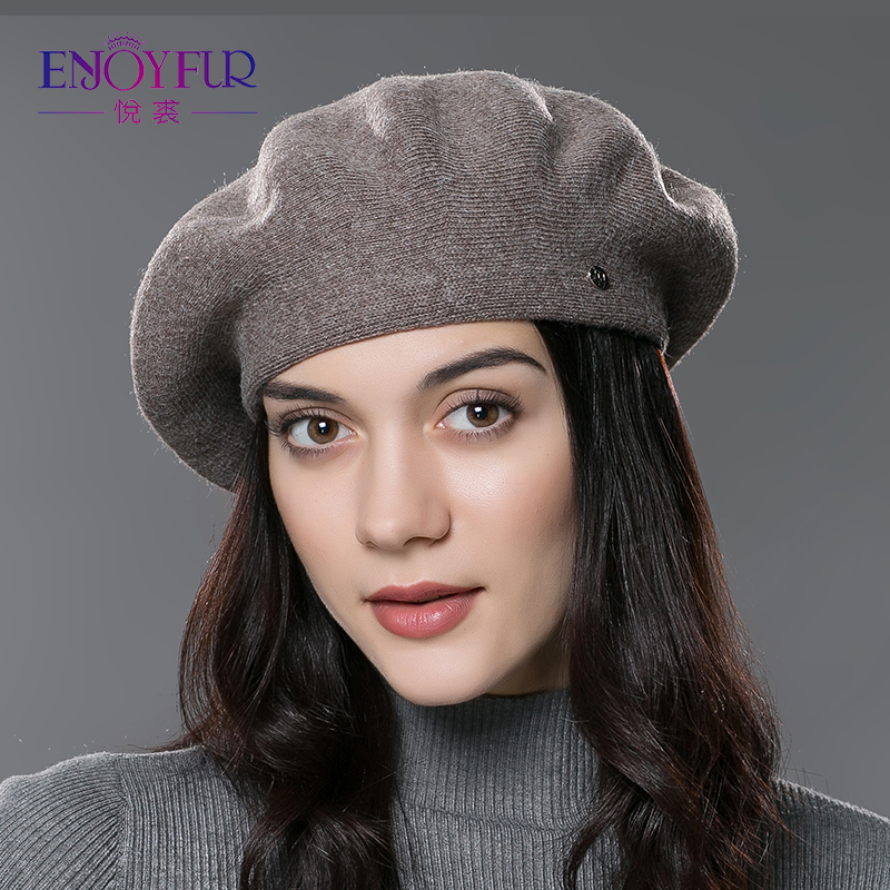 ENJOY FUR Lady beret hat for winter Knitted Cotton hats with lining 2020 brand new arrival good quality hat for women, Color04
ENJOY FUR Lady beret hat for winter Knitted Cotton hats with lining 2020 brand new arrival good quality hat for women, Color04