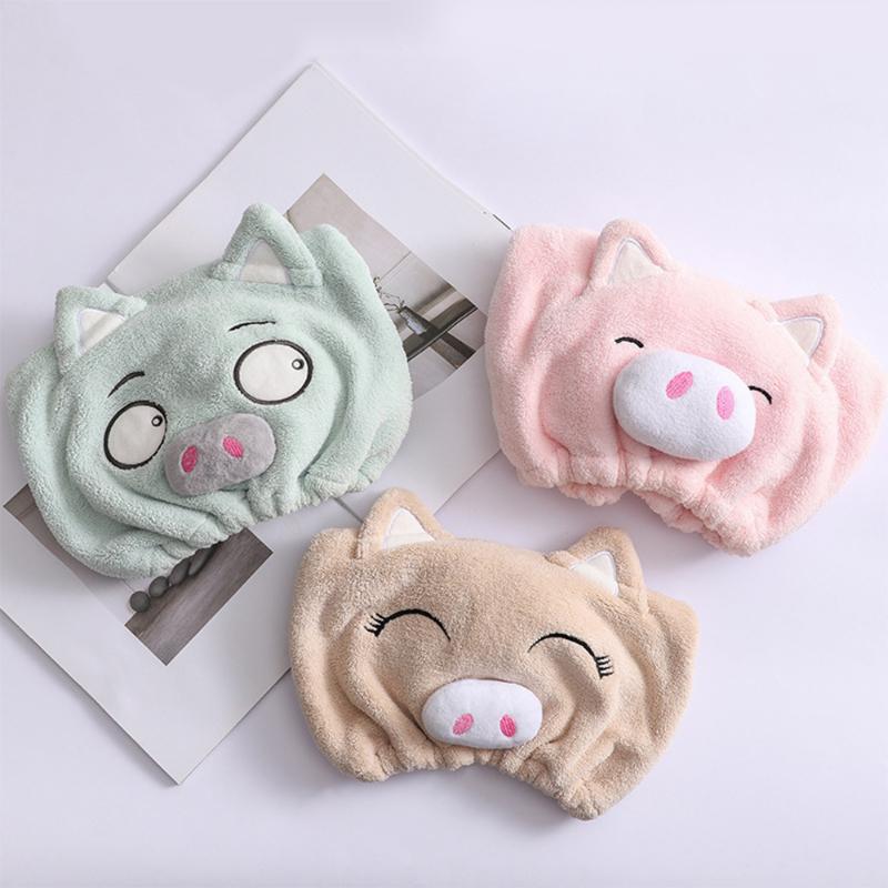 Cute Cartoon Pig Cap Microfiber Hair Turban Quickly Dry Hair Hat Wrapped Towel Bathing Cap Cute Girl Shower Bonnet, Green
Cute Cartoon Pig Cap Microfiber Hair Turban Quickly Dry Hair Hat Wrapped Towel Bathing Cap Cute Girl Shower Bonnet, Green