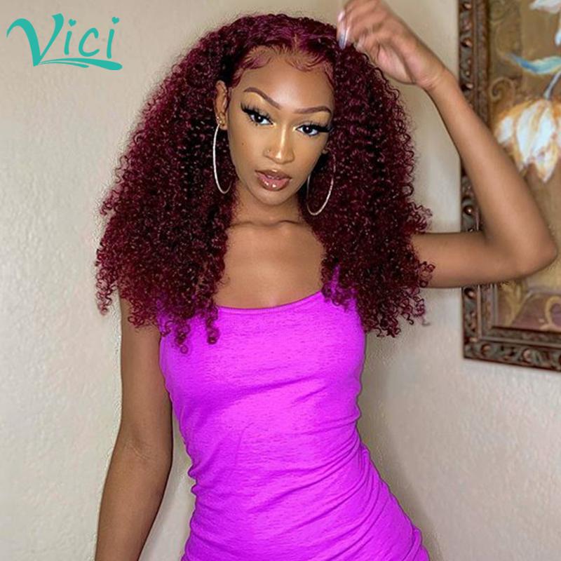 T Part Burgundy Lace Front Wig Pre Plucked With Baby Hair Colored Curly Lace Front Wig For Black Women Brazilian Hair Wigs VICI, As pic
T Part Burgundy Lace Front Wig Pre Plucked With Baby Hair Colored Curly Lace Front Wig For Black Women Brazilian Hair Wigs VICI, As pic