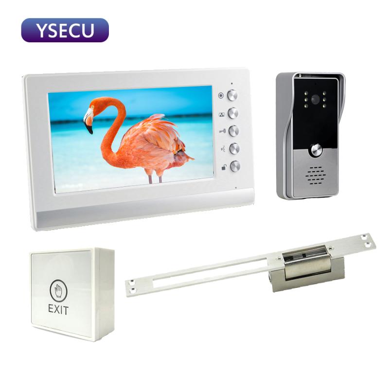 YSECU 7 inch HD Video intercom with Lock for Apartment Home Door Access Control 3A Power exit button
YSECU 7 inch HD Video intercom with Lock for Apartment Home Door Access Control 3A Power exit button