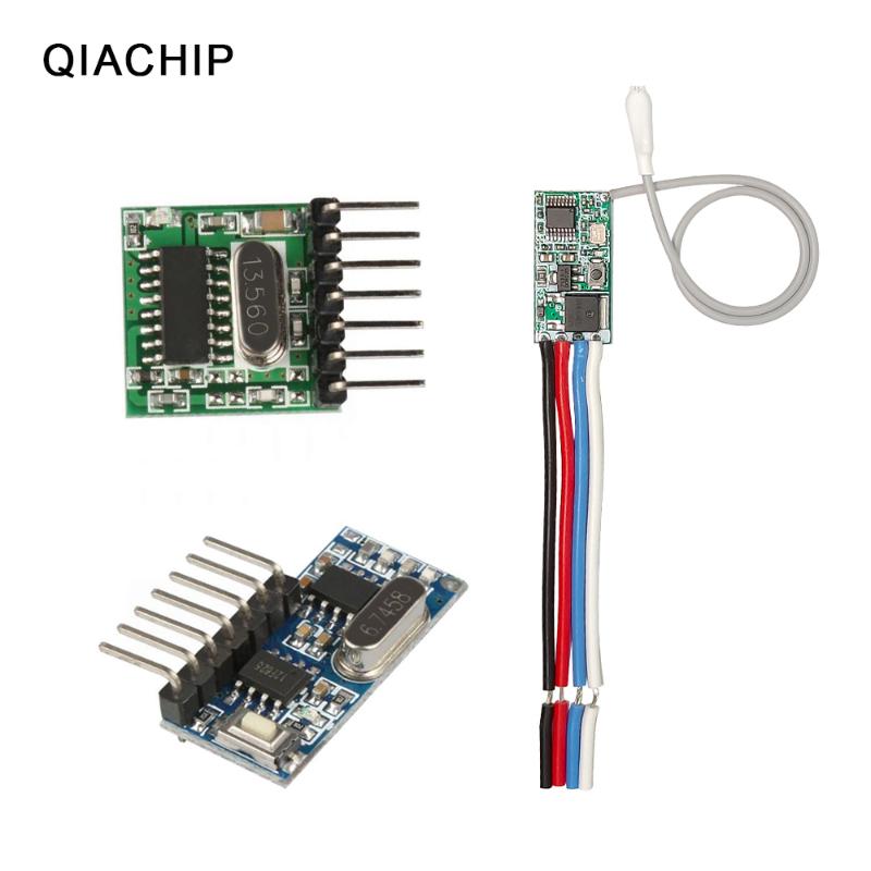 QIACHIP 433Mhz Superheterodyne RF Transmitter and Receiver Module Remote controls switch For Arduino Wireless module Diy Kits
QIACHIP 433Mhz Superheterodyne RF Transmitter and Receiver Module Remote controls switch For Arduino Wireless module Diy Kits