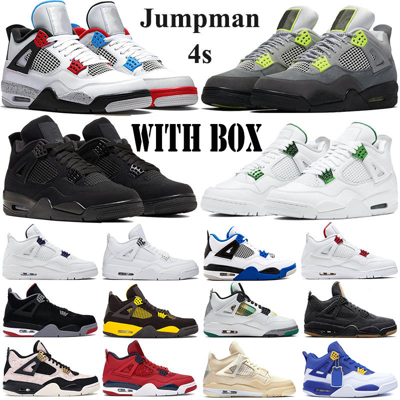 High Men Jumpman 4 4s Basketball Shoes Black Cat 2020 Athletic Sneakers White xsail Black Motorsport Violet Metallic Purple Neon Trainers
High Men Jumpman 4 4s Basketball Shoes Black Cat 2020 Athletic Sneakers White xsail Black Motorsport Violet Metallic Purple Neon Trainers