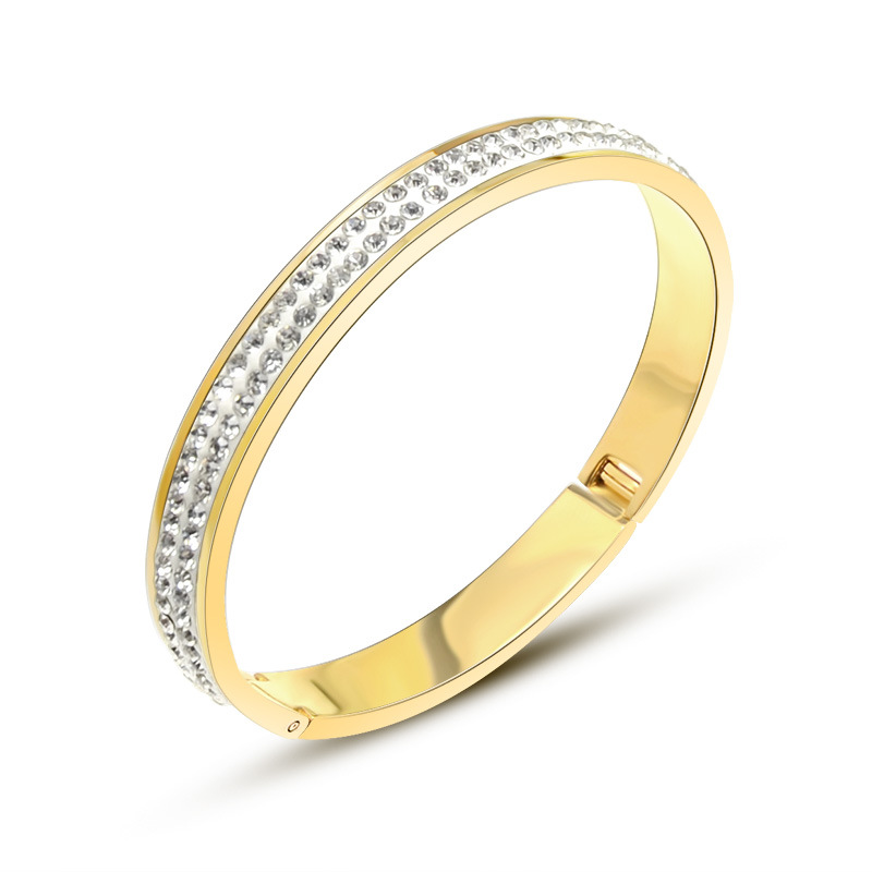 full crystal stainless steel High Quality Fashion Jewelry White Gold Color Zircon Bracelet Bangle For Women Wedding Gift
full crystal stainless steel High Quality Fashion Jewelry White Gold Color Zircon Bracelet Bangle For Women Wedding Gift