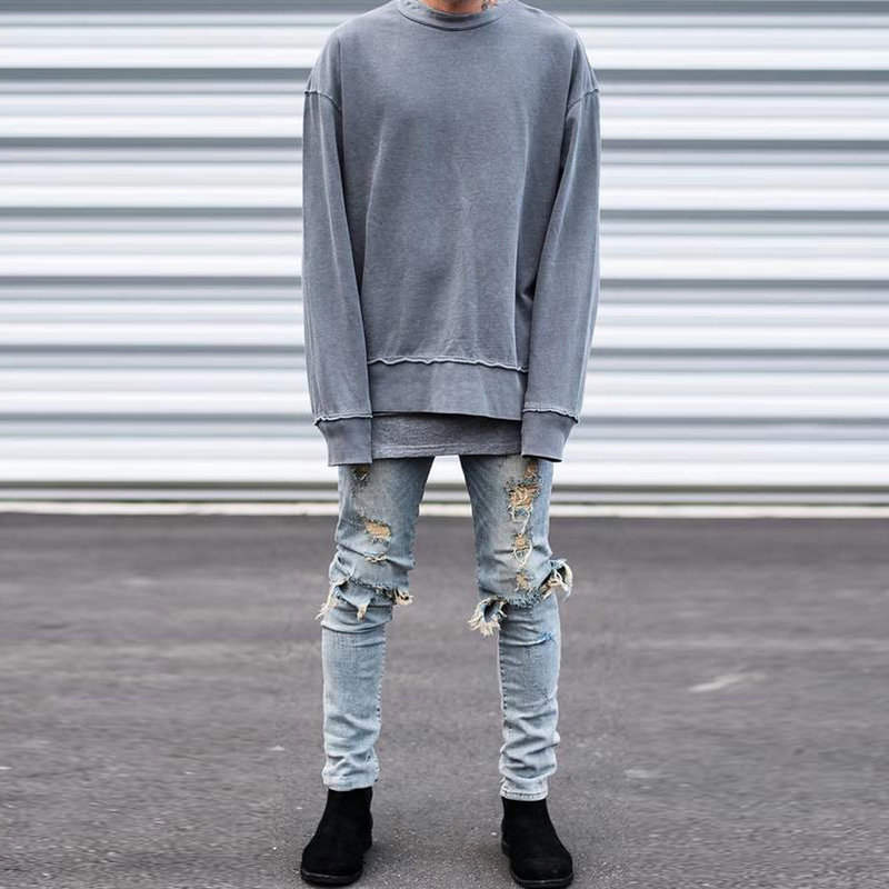 Cross-border knee damage tube cutting big hole speed sell tong technology cultivate morality thin elastic jeans, See chart
Cross-border knee damage tube cutting big hole speed sell tong technology cultivate morality thin elastic jeans, See chart