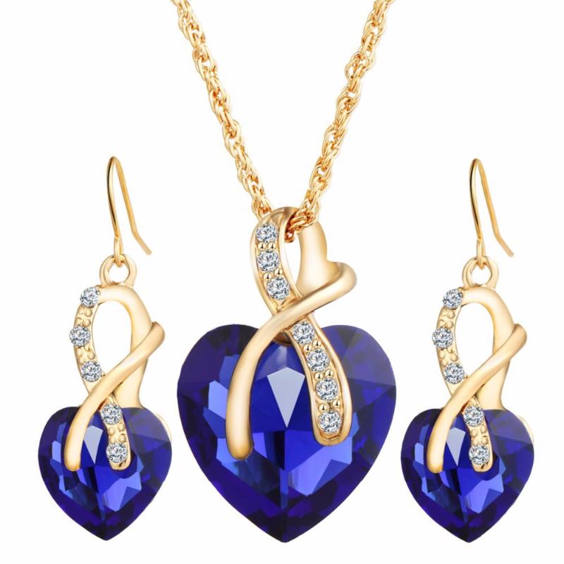 Luxury Gold Love Crystal Heart Pendant Jewelry Sets For Women Chain Necklace Earrings Jewellery Set Bridal Wedding Accessories, As pic
Luxury Gold Love Crystal Heart Pendant Jewelry Sets For Women Chain Necklace Earrings Jewellery Set Bridal Wedding Accessories, As pic