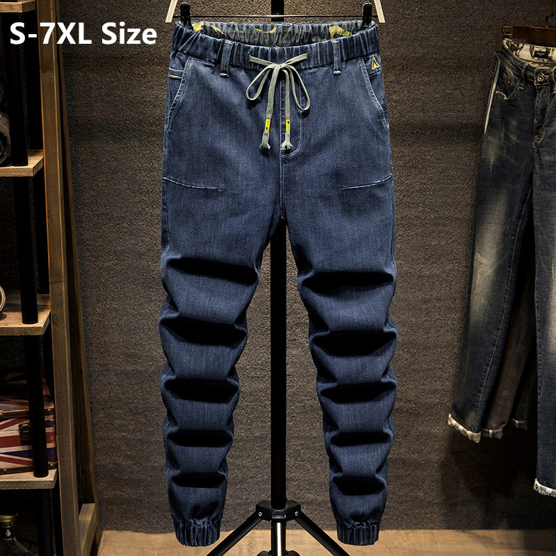 Plus Size 5XL 6XL 7XL Men' Stretch Harem Jeans 2020 Autumn New Fashion Elastic Waist Streetwear Dark Gray Cotton Pants, Blue gray
Plus Size 5XL 6XL 7XL Men' Stretch Harem Jeans 2020 Autumn New Fashion Elastic Waist Streetwear Dark Gray Cotton Pants, Blue gray