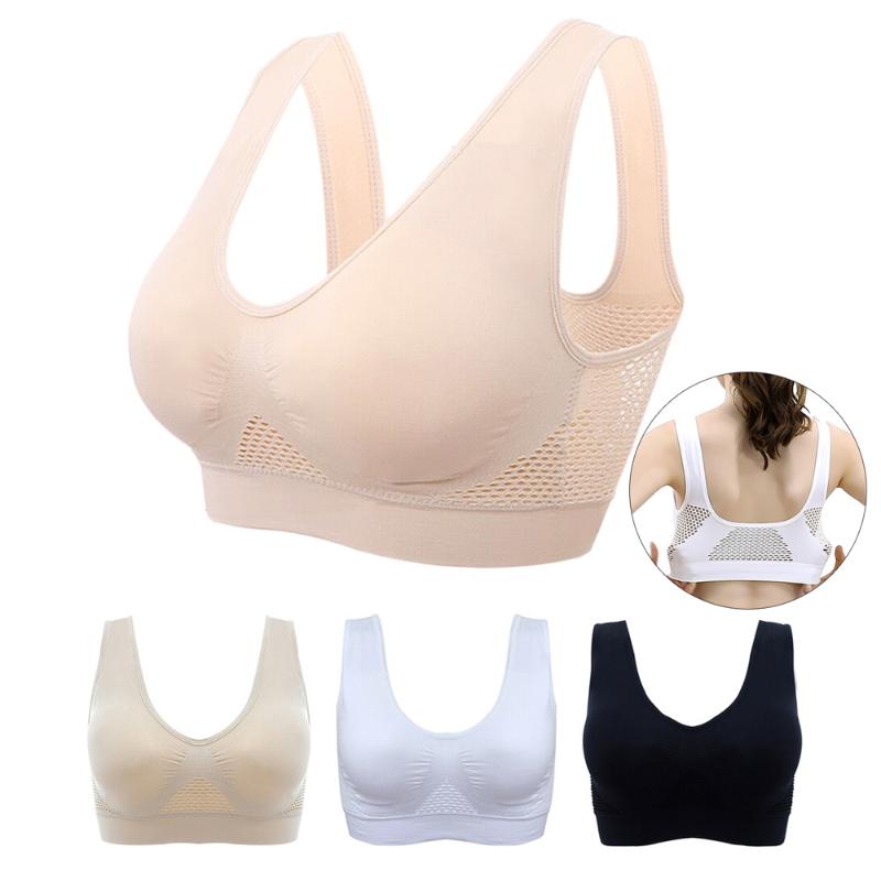 Wide Shoulder Strap Breathable Women Sports Bra Wireless Push-Up Vest Shockproof Yoga Sports Wear Fitness Gym Underwear with Pad, Black
Wide Shoulder Strap Breathable Women Sports Bra Wireless Push-Up Vest Shockproof Yoga Sports Wear Fitness Gym Underwear with Pad, Black