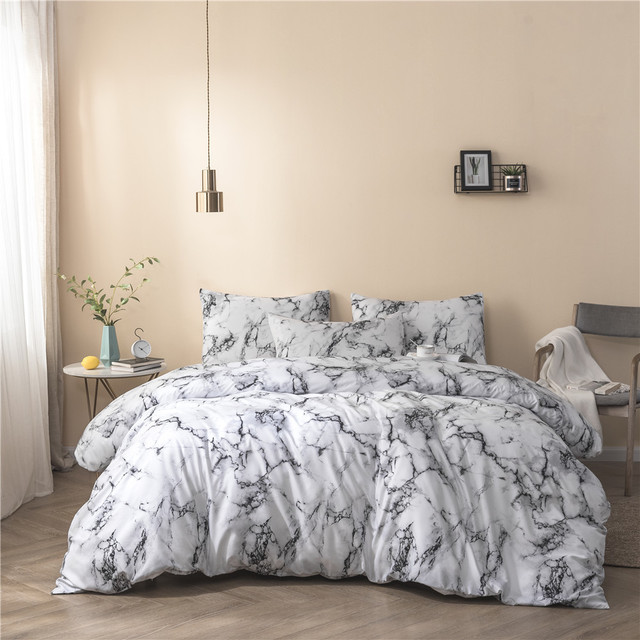 Foreign trade explosion models Amazon marble three-piece cross-border home textile brushed printing kit American bedding
Foreign trade explosion models Amazon marble three-piece cross-border home textile brushed printing kit American bedding