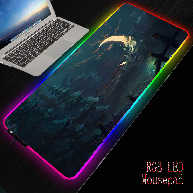 MRGBEST Night Moon Tree Landscape LED RGB Lighting Gaming Mousepad Gamer Mat Grande Mouse Pad Cs Go Hyper Beast for PC Computer
MRGBEST Night Moon Tree Landscape LED RGB Lighting Gaming Mousepad Gamer Mat Grande Mouse Pad Cs Go Hyper Beast for PC Computer