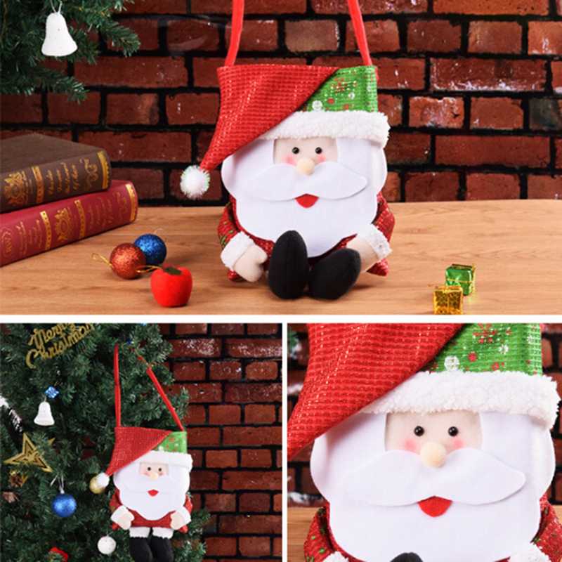 Lovely Santa Claus Snow Man Decoration Gifts Bag Portable Candy Bag Cute Cartoon Xmas New Year Gifts For Children Handbag
Lovely Santa Claus Snow Man Decoration Gifts Bag Portable Candy Bag Cute Cartoon Xmas New Year Gifts For Children Handbag