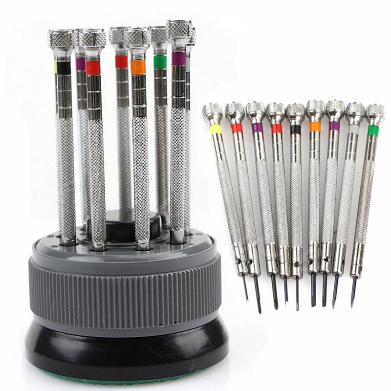 9Pcs 0.8mm-2.0mm Watch Screwdriver Screw Driver Kit Repair Tools Set For Watches Glass
9Pcs 0.8mm-2.0mm Watch Screwdriver Screw Driver Kit Repair Tools Set For Watches Glass