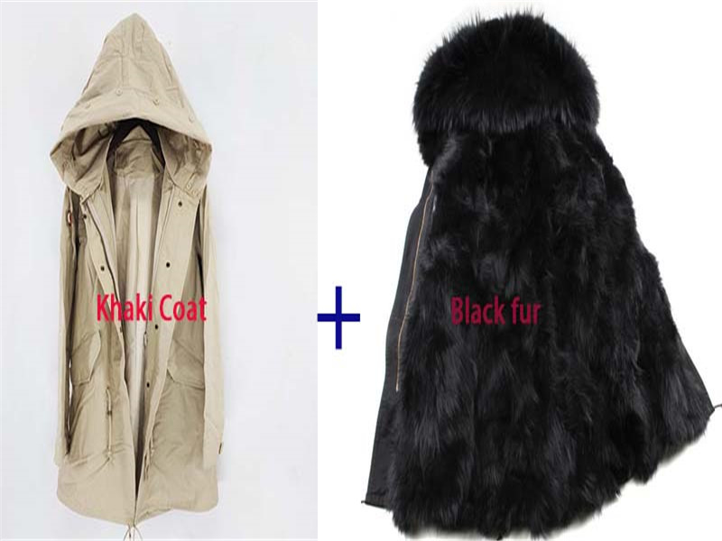 MaoMaoKong Real Fur Parka Men Winter Jacket Real Raccoon Fur Hooded Coat Nature Raccoon Lining Jackets Man Coat