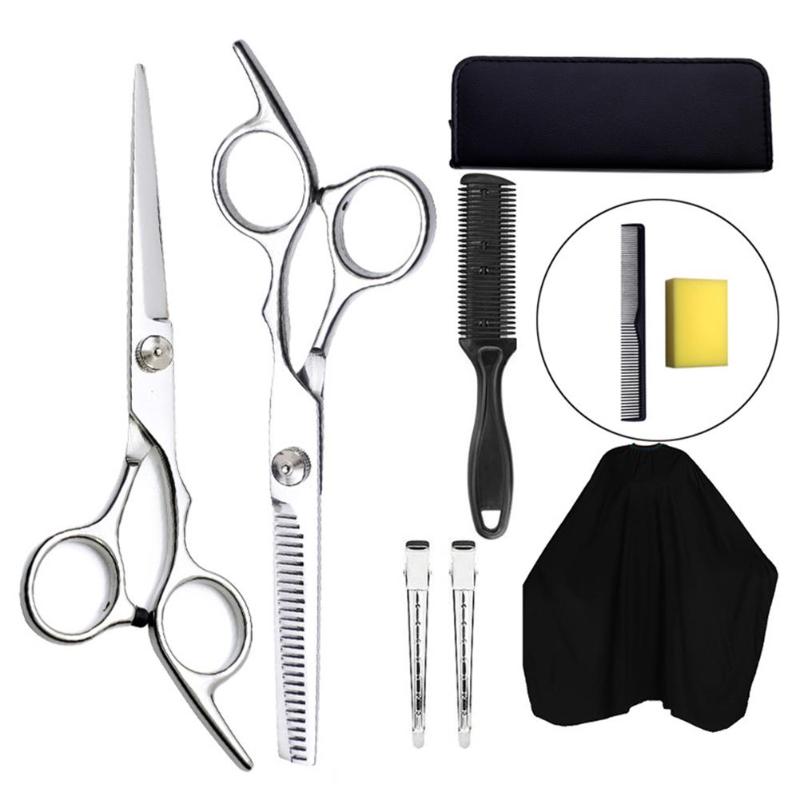 3/9 PCS Professional Hairdressing Scissors Kit Hair Cutting Scissors Hairbrush Hair Clip Cape Grooming Comb for Barbershop 40p
3/9 PCS Professional Hairdressing Scissors Kit Hair Cutting Scissors Hairbrush Hair Clip Cape Grooming Comb for Barbershop 40p