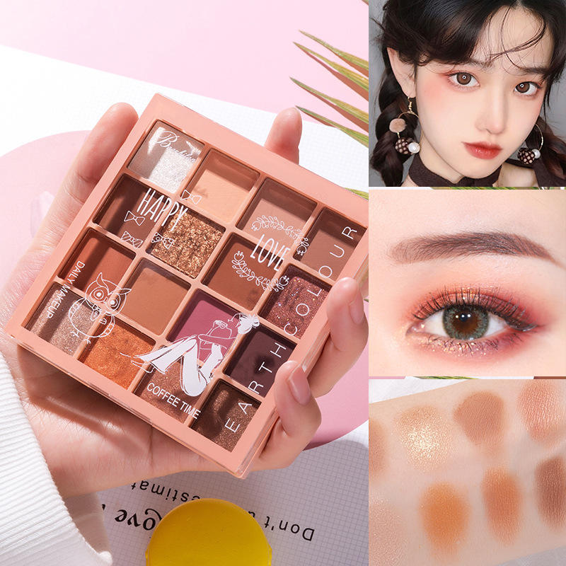 16 Colors Matte Glitter Eye Shadow Palette Sequins Eyeshadow Pigment Waterproof, 01
16 Colors Matte Glitter Eye Shadow Palette Sequins Eyeshadow Pigment Waterproof, 01