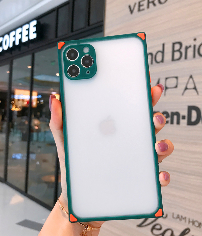 Square Phone Cases Matte Translucent Back Cover Contrast Color Protector for iPhone 12 Pro Max mini 11 11pro X Xs XR 7 7p 8 8plus, 5 colors;pls choose
Square Phone Cases Matte Translucent Back Cover Contrast Color Protector for iPhone 12 Pro Max mini 11 11pro X Xs XR 7 7p 8 8plus, 5 colors;pls choose