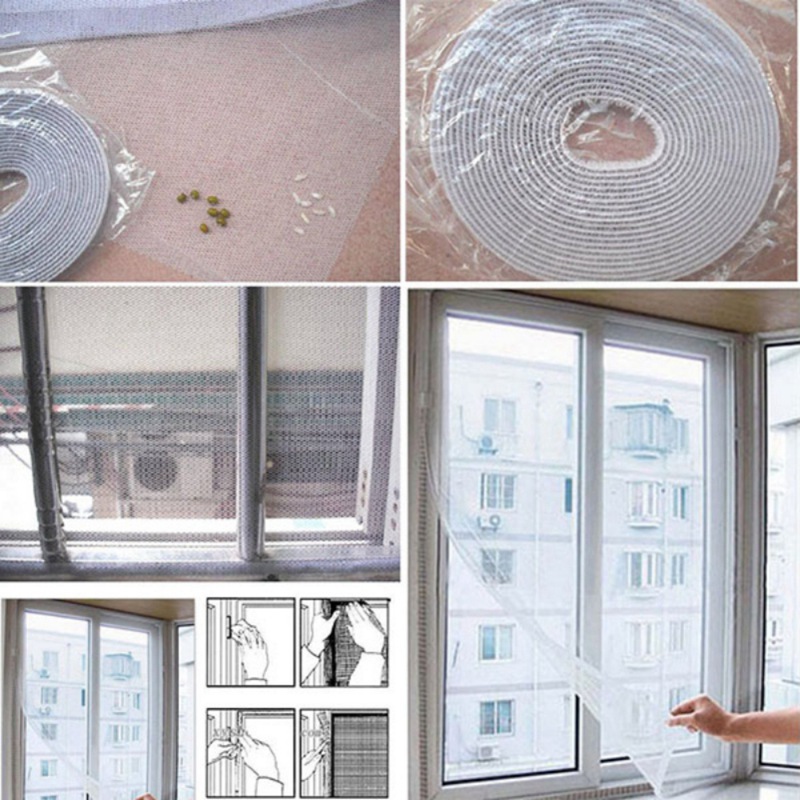 1.5*2M Self-adhesive Anti-mosquito Net screen Curtain Insect Mosquito Bug Mesh Window Screen Home Supplies, White
1.5*2M Self-adhesive Anti-mosquito Net screen Curtain Insect Mosquito Bug Mesh Window Screen Home Supplies, White