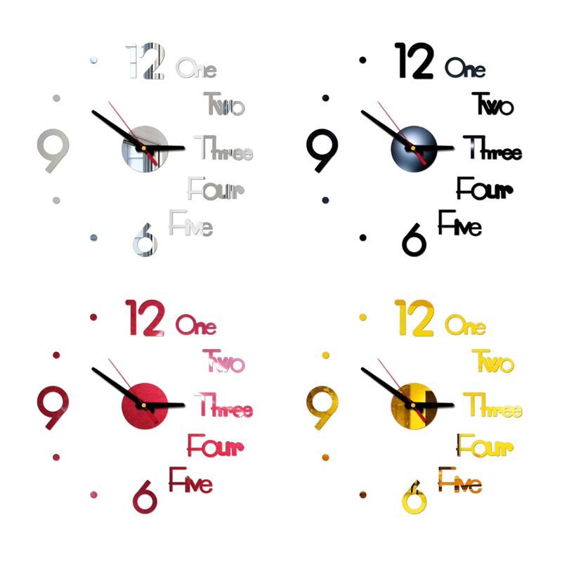 DIY Wall Clock Modern Creative 3D Mirror Wall Clock Large Mute Stickers for Living Room Bedroom Home Decorations 
DIY Wall Clock Modern Creative 3D Mirror Wall Clock Large Mute Stickers for Living Room Bedroom Home Decorations