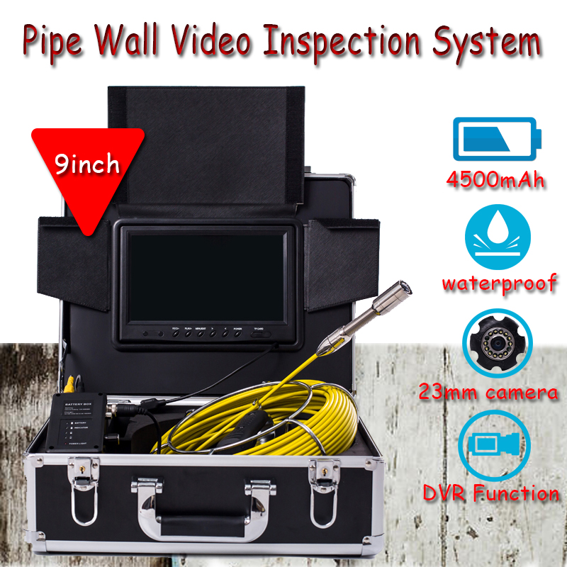 9inch LCD Monitor Pipe Wall Video Inspection System DVR Function With 8GB Card 23mm HD Pipeline Inspection Camera 20m Cable Reel
9inch LCD Monitor Pipe Wall Video Inspection System DVR Function With 8GB Card 23mm HD Pipeline Inspection Camera 20m Cable Reel