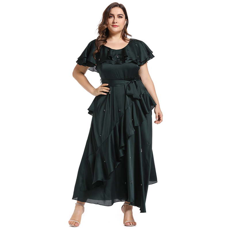 2020 Abaya Long Summer Womens Dresses Butterfly Sleeve Large Plus Size Fashion Casual Beading Stitching Sashes Maxi Party Dress, Army green
2020 Abaya Long Summer Womens Dresses Butterfly Sleeve Large Plus Size Fashion Casual Beading Stitching Sashes Maxi Party Dress, Army green