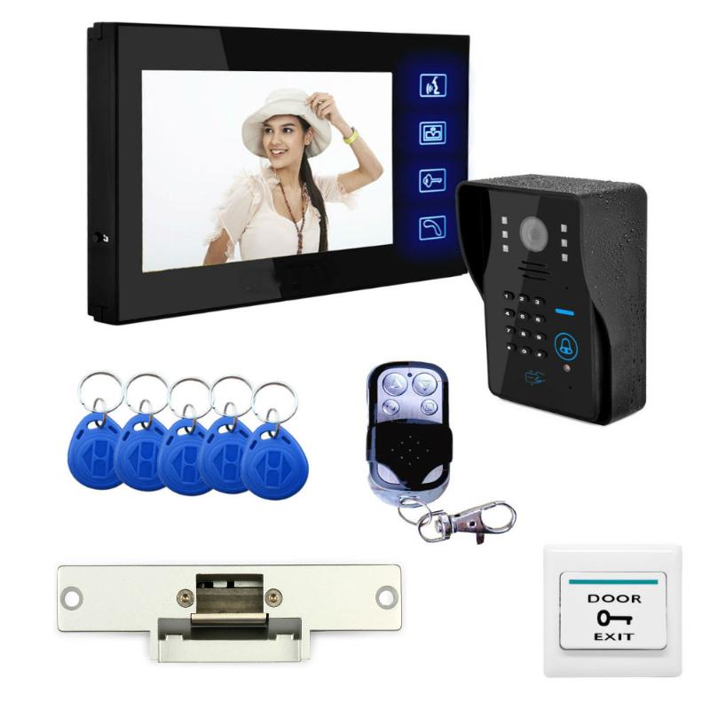 7" RFID Password Video Door Phone Intercom Doorbell With IR Camera 1000 TV Line With NO-Electric Strike Door Lock
7" RFID Password Video Door Phone Intercom Doorbell With IR Camera 1000 TV Line With NO-Electric Strike Door Lock