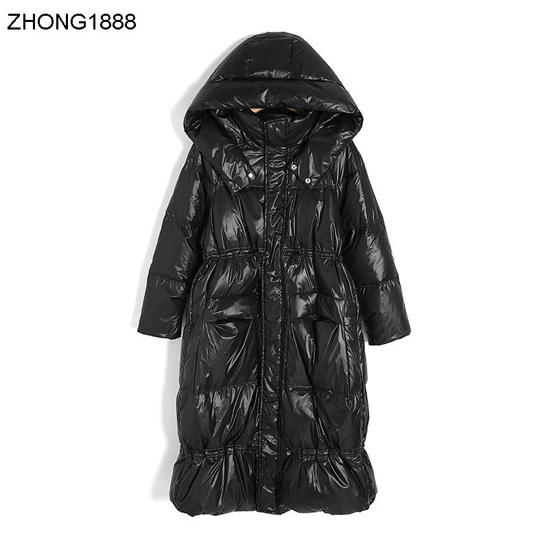 Down jacket in 2020 the new female over-the-knee feather long fashion hooded bright face with thick warm winter coat, See chart
Down jacket in 2020 the new female over-the-knee feather long fashion hooded bright face with thick warm winter coat, See chart