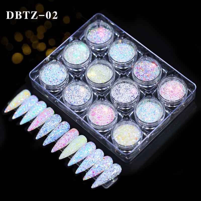 12 Boxes/set Nail Glitter Powder Manicure Paillettes Sequins Mixed Color Gold Silver Glitter Flakes Dust DIY Nail Decoration
12 Boxes/set Nail Glitter Powder Manicure Paillettes Sequins Mixed Color Gold Silver Glitter Flakes Dust DIY Nail Decoration