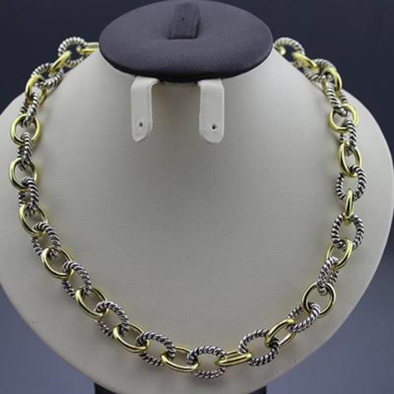 Solid Sterling Silver Jewelry Oval Link Chan in Gold Plated Necklace Design Jewelry Brand 925 Silver Women Necklace 18 Inches
Solid Sterling Silver Jewelry Oval Link Chan in Gold Plated Necklace Design Jewelry Brand 925 Silver Women Necklace 18 Inches