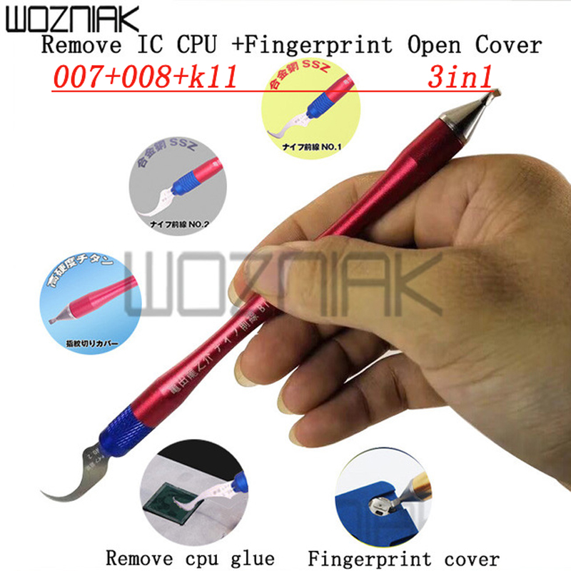 Remove IC CPU knife fingerprint open cover artifact multi-function repair tool tweezers shovel fingerprint for repair
Remove IC CPU knife fingerprint open cover artifact multi-function repair tool tweezers shovel fingerprint for repair