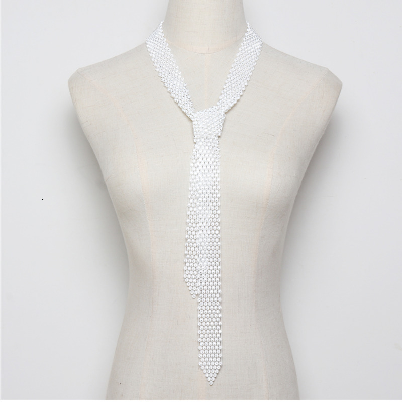 Neck Ties 2021 Fashion Concise Personality Black Rhinestone Tie Style Long Necklace Women's Clothes Accessories S#N280
Neck Ties 2021 Fashion Concise Personality Black Rhinestone Tie Style Long Necklace Women's Clothes Accessories S#N280