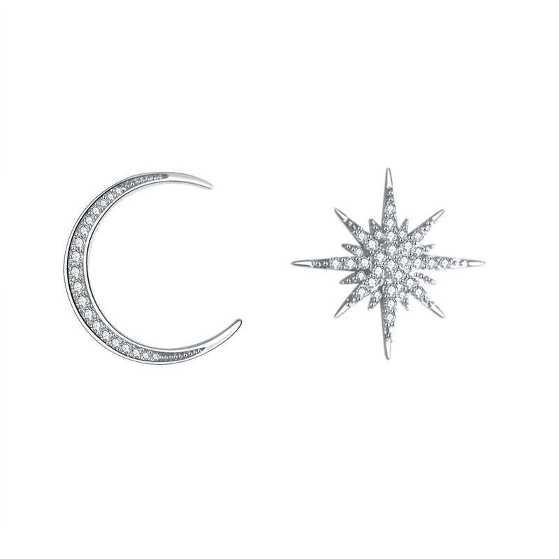 Trendy Silver color Star Moon Stud Earrings Pave Cz Small Crystal Rose Gold Earrings For Women charm Jewelry E-h0380
Trendy Silver color Star Moon Stud Earrings Pave Cz Small Crystal Rose Gold Earrings For Women charm Jewelry E-h0380