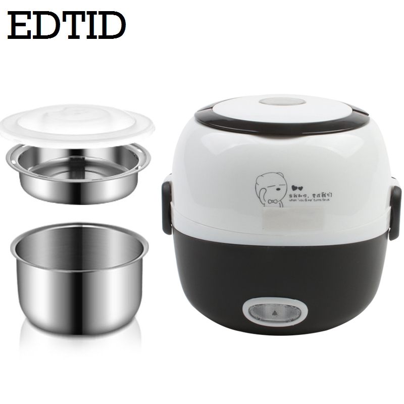 EDTID MINI rice cooker insulation heating electric lunch box 2 layers Portable Steamer multifunction automatic Container EU
EDTID MINI rice cooker insulation heating electric lunch box 2 layers Portable Steamer multifunction automatic Container EU
