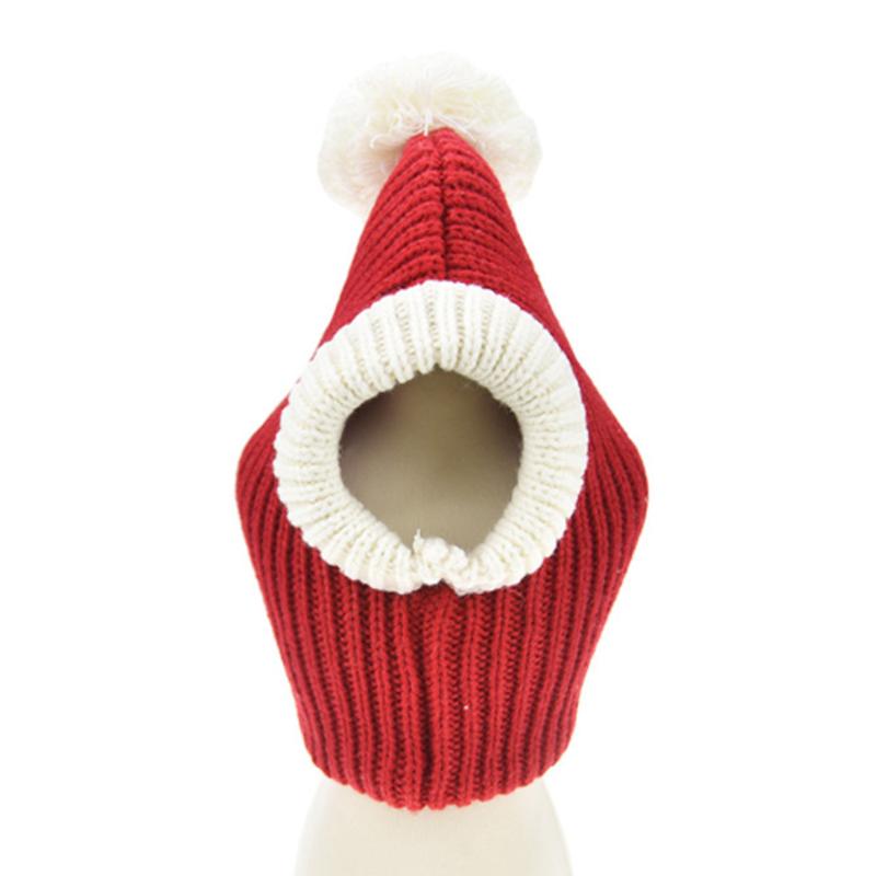 Woolen Christmas Knitted Pet Dog Cat Hats Lovely Winter Puppy Dog Costume Cute Head Dress Hat Size XS S M L XL
