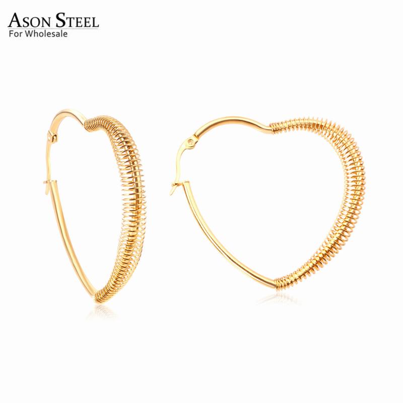 Hoop & Huggie ASONSTEEL Gold Color Unique Stainless Steel Earring Stylish Heart Earrings For Girl Women Daily Wear Accessories Jewelry
Hoop & Huggie ASONSTEEL Gold Color Unique Stainless Steel Earring Stylish Heart Earrings For Girl Women Daily Wear Accessories Jewelry