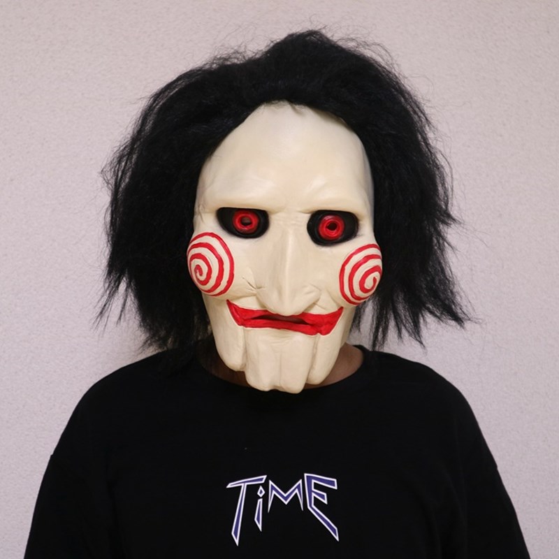 Party Favor Latex Masks Movie Saw Chainsaw Massacre Creepy Halloween Gift Full Mask Scary Props Unisex Cosplay Supplies